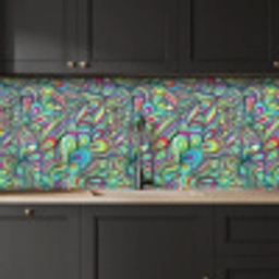 Fantasy - Design - Kleuren - Retro keuken achterwand 2 middel 871 -sfeer1