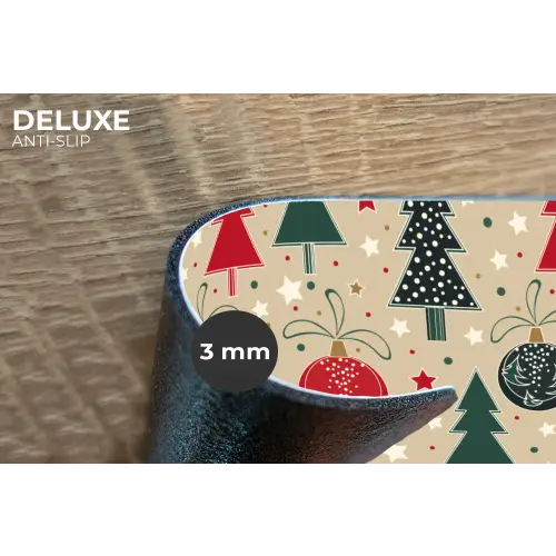 Illustratie - Kerst - Sterren Placemat vinyl groot 368 -closeup