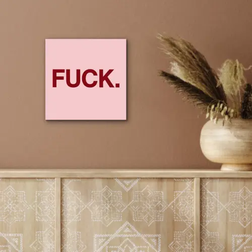 Statement - Krachtig - Roze aluminium wit klein -sfeer4