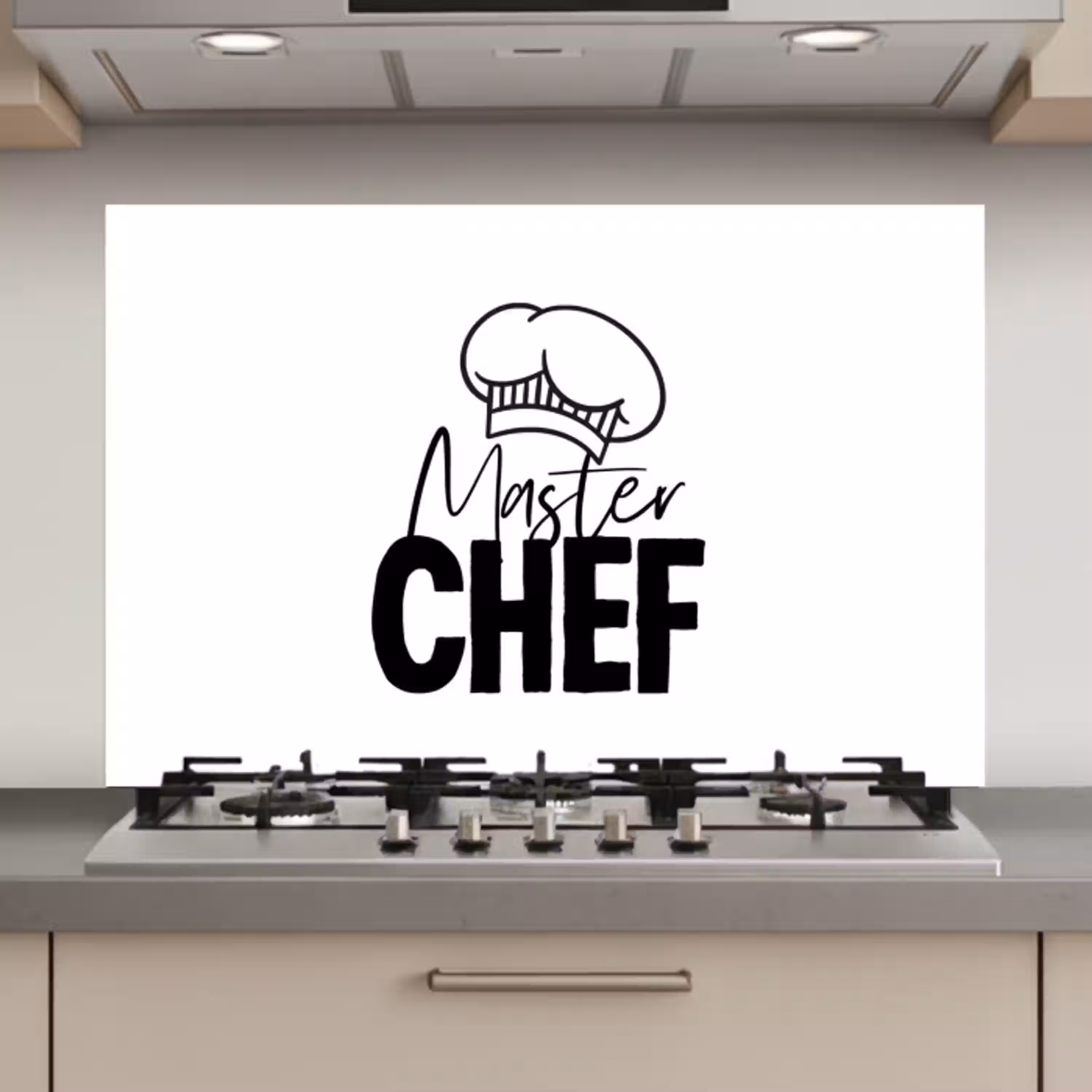 Keuken - Koken - Bakken - Chef - Master Chef - Kok - Tekst keuken achterwand spatscherm klein -3d_website