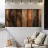 Hout - Rustiek - Donkere Planken Tuinposter op houten frame 2 cm dik xxl -sfeer1