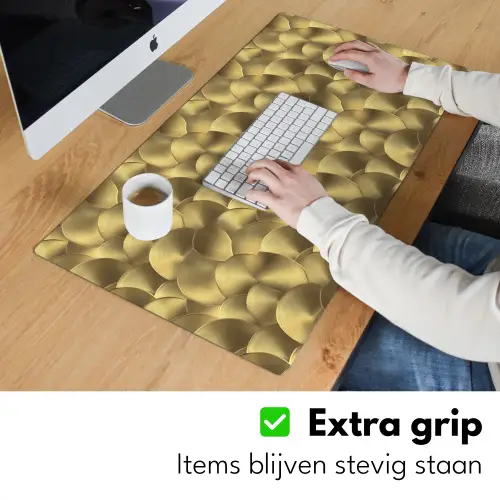 Modern - Cirkel - Goud Muismat XXL klein 681 -sfeer3