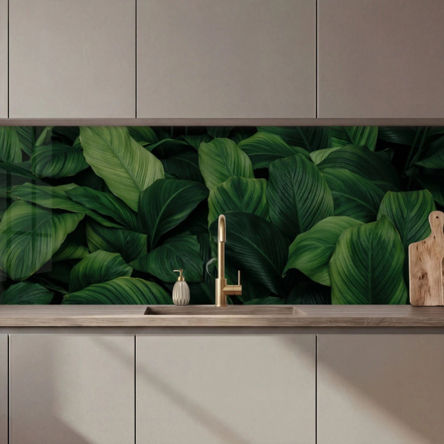 Natuur - Tropisch - Bladeren - Groen keuken achterwand 2 middel zz_3dshopping