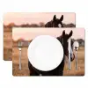 Paard - Zonsondergang - Bruin Placemat vinyl groot -zzsfeer2_Kitchenyeah-website