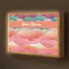Abstract - Golven - Heuvels - Kleurrijk Light Box met batterij (Wandlamp kind) middel -z3d_website