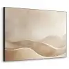 Beige - Natuur - Abstract - Modern Textielframe zwart klein -3d