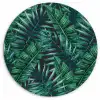 Bladeren - Tropisch - Jungle -  Natuur Wandcirkel plexiglas klein -3d