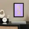 Dream - Paars - Typografisch fotolijst zwart zonder passe partout klein -sfeer1