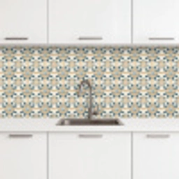 Patroon - Klassiek - Kleurrijk keuken achterwand 2 middel 871 -3d