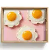 Eieren - Bloem - Roze Dienblad Rechthoek middel -z3d_shopping