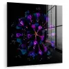 Bloem - Paars - Blauw - Macro - Zwart plexiglas 5mm klein -zzzproduct_nieuw