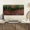 Bloemen - Muur - Groen - Oranje plexiglas 5mm klein -sfeer1
