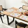 Zee - Sfeer - Mozaïek - Wijn Placemat vinyl groot 368 -zzsfeer4_Kitchenyeah-website