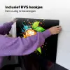 Koffie - Graffiti - Drinken - Abstract Inductie beschemer met haakjes klein -ky-ophangen-nl