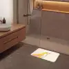 Vogel - Minimalistisch - Geel Badmat klein -sfeer2