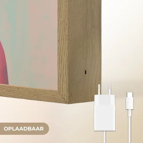 Tijger - Strik - Jasje - Roze Light Box met batterij (Wandlamp) middel -USP_websiteoplaadbaarNL