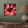 Rood - Wijn - Hartjes aluminium wit klein -sfeer2