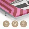 Roze - Strepen - Koffie - Maandag plexiglas 5mm klein -sfeer2