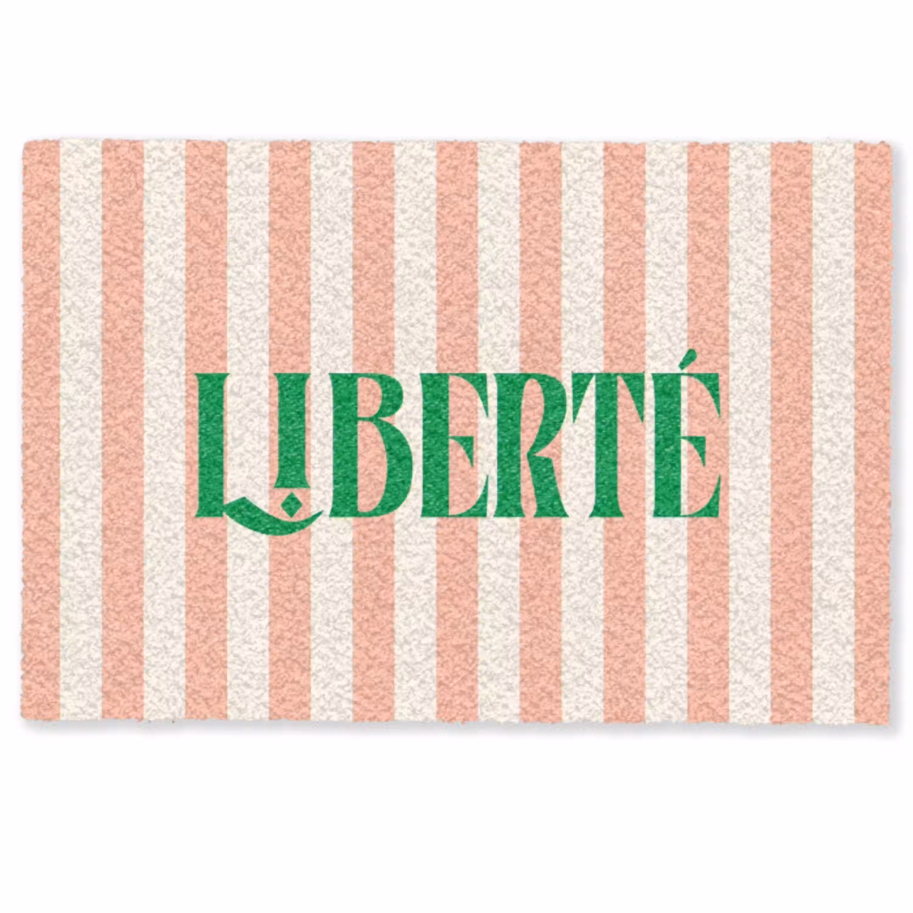 Zachtroze - Groen - Strepen - Liberté Deurmat klein -zkaufland3d
