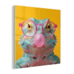 Kameleon - Kauwgom - Kleurrijk plexiglas 5mm klein -z3d