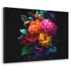 Boeket - Bloemen - Kleur Textielframe zwart klein -3d