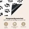Paw - Pattern -Black Inductie beschemer met haakjes klein 777 -ky-onderkant-nl