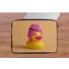 Badeend - Handdoek - Kleurrijk laptophoes neopreen klein -tafel