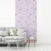 Lila - Vogels - Blauw fotobehang vinyl groot 64 -woonkamer