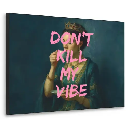 Vrouw - Portret - Kroon Textielframe zwart klein -3d