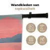 Zeilboot - Roze zee - Zonsondergang - Bergen Wandkleed katoen klein -sfeer2