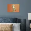 Kerkuil - Koksmuts - Oranje - Vogel poster papier klein -sfeer2