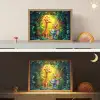 Dieren - Jungle - Giraf - Olifant - Aapje Light Box met batterij (Wandlamp kind) middel -sfeer3_kind