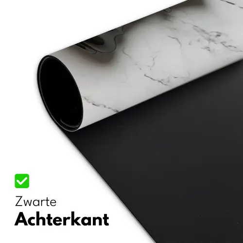 Schaakstuk - Koning - Zwart - Marmer Muismat XXL klein -sfeer2