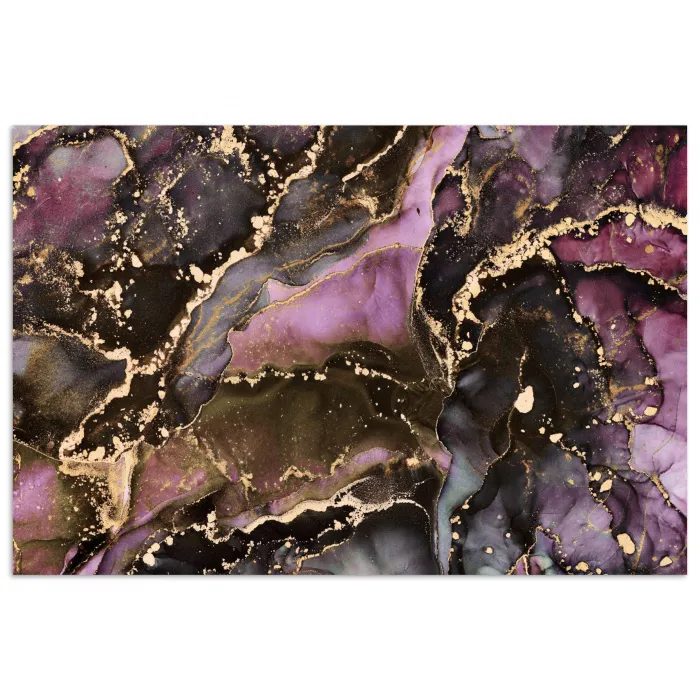 Marmer - Gold - Steen - Abstract poster papier klein -3d