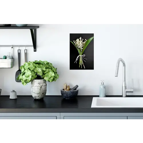 Lelietjes van dalen - Bloemen - Stilleven - Flora Muursticker klein -keuken