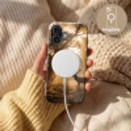 Hert - Bos - Mistig - Natuur - Goud Toughcase MagSafe Apple iPhone 17 klein -USP_MagsafeV