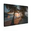 Palmbomen - Hangmat - Strand - Zonsondergang canvas 2cm klein -z3d