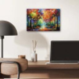 Landschap - Bos - Kleuren - Natuur aluminium wit klein -sfeer5