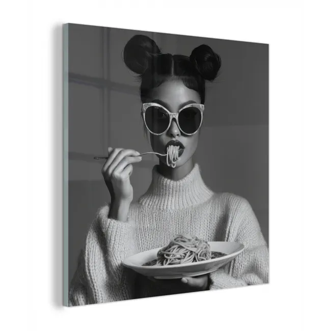 Vrouw - Pasta - Zonnebril plexiglas 5mm klein -z3d