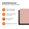 Roze - Streepjes - Groen - Peer Inductie beschermer vinyl 3mm klein 276 -zzzzzzz-td-ups