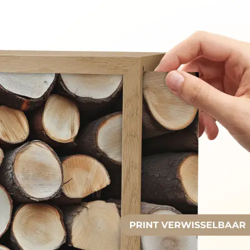Hout - Boomstammen - Textuur Light Box met batterij (Wandlamp) middel -USP_websiteprintNL