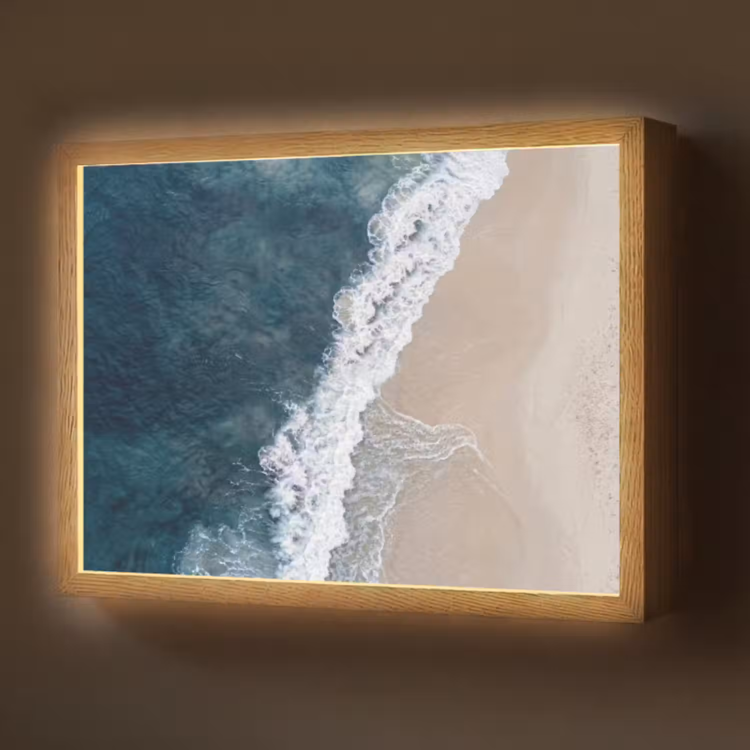 Lightbox - Wandlamp - Strand - Zee - Golven