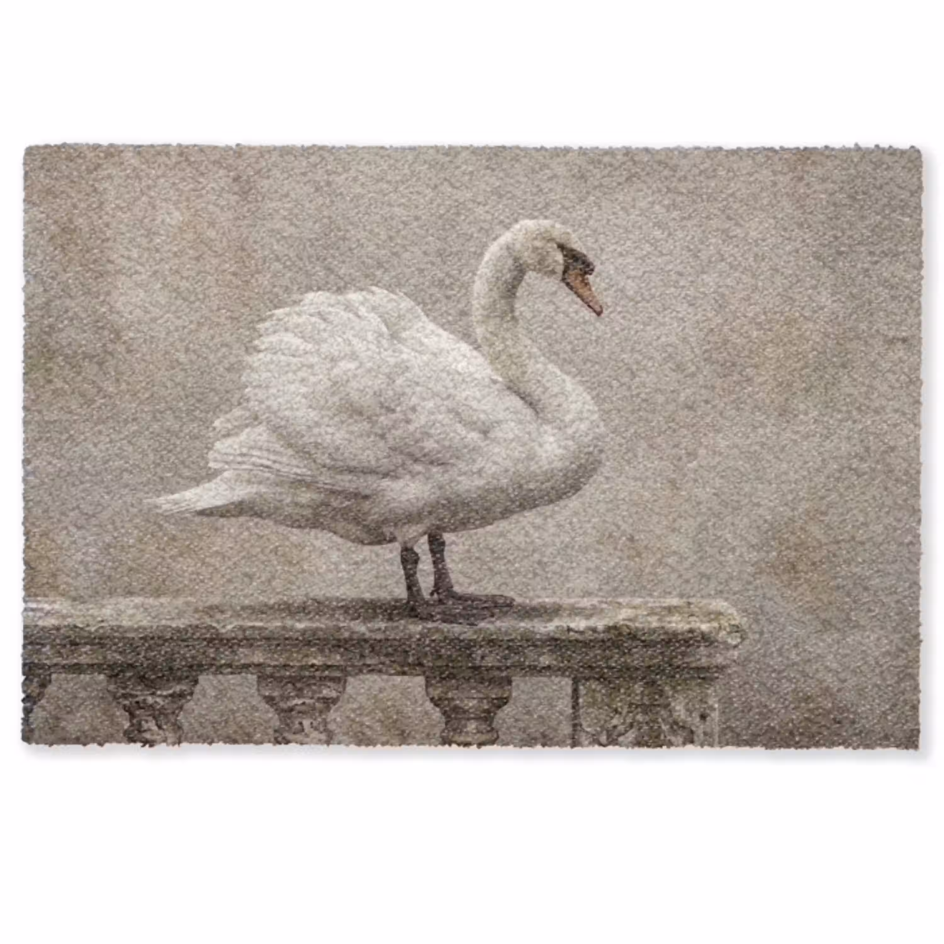 Zwaan - Elegant - Dieren - Wit Deurmat klein -zkaufland3d