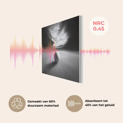 Golfbal - Wazig - Zwart PET vilt klein -USP_NL