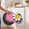 Smiley - Bloem - Roze Badmat klein -USP_WasbaarNL
