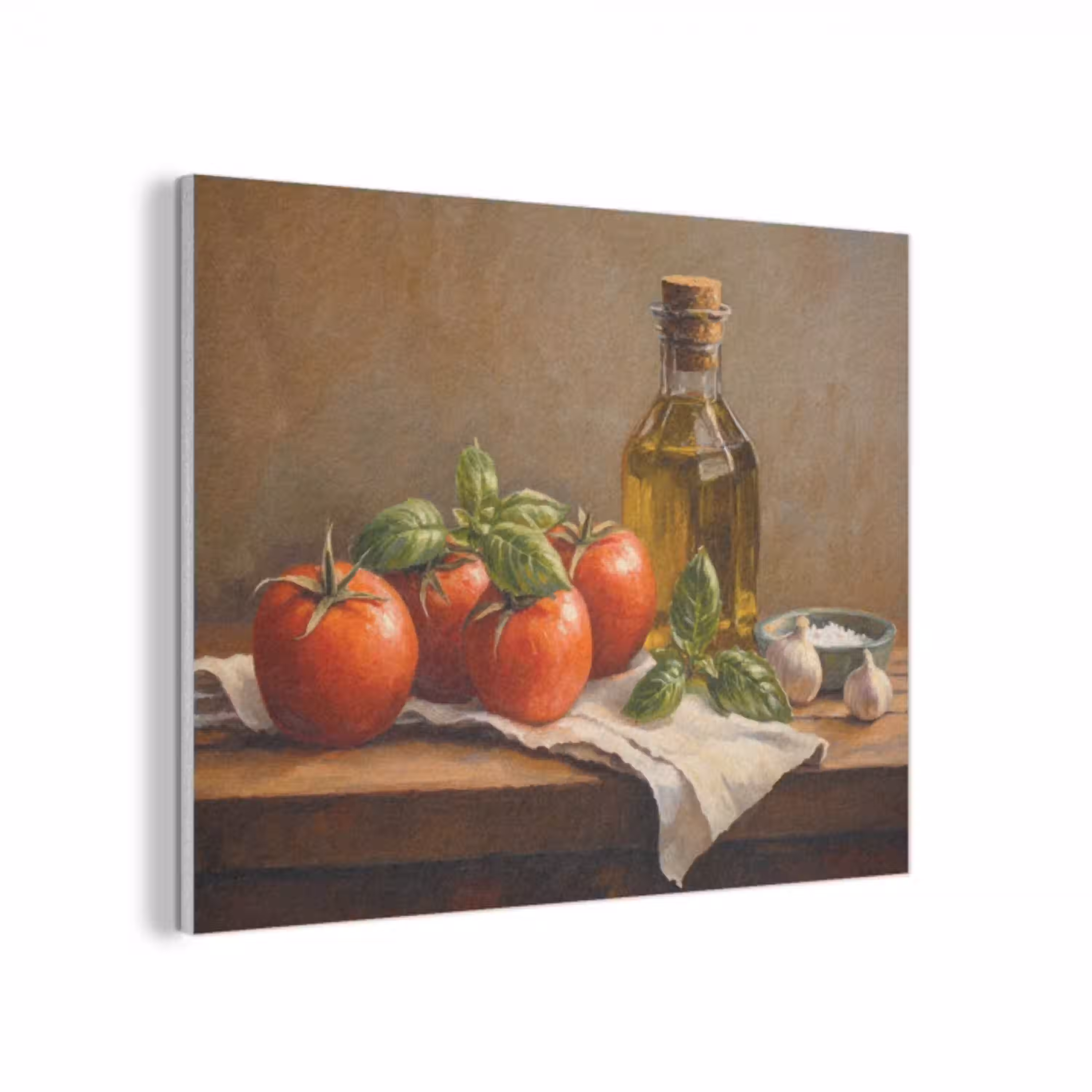 Tomaten - Olijfolie - Stilleven PET vilt klein -3d