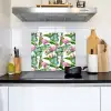 Inductie beschermer - Flamingo - Bladeren - Afdekplaat voor kookplaat - Tropisch Inductie beschemer met haakjes middel -sfeer2