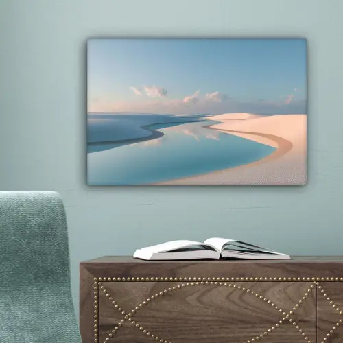 Duinen - Waterplas - Oneindige rust canvas 2cm klein -sfeer4