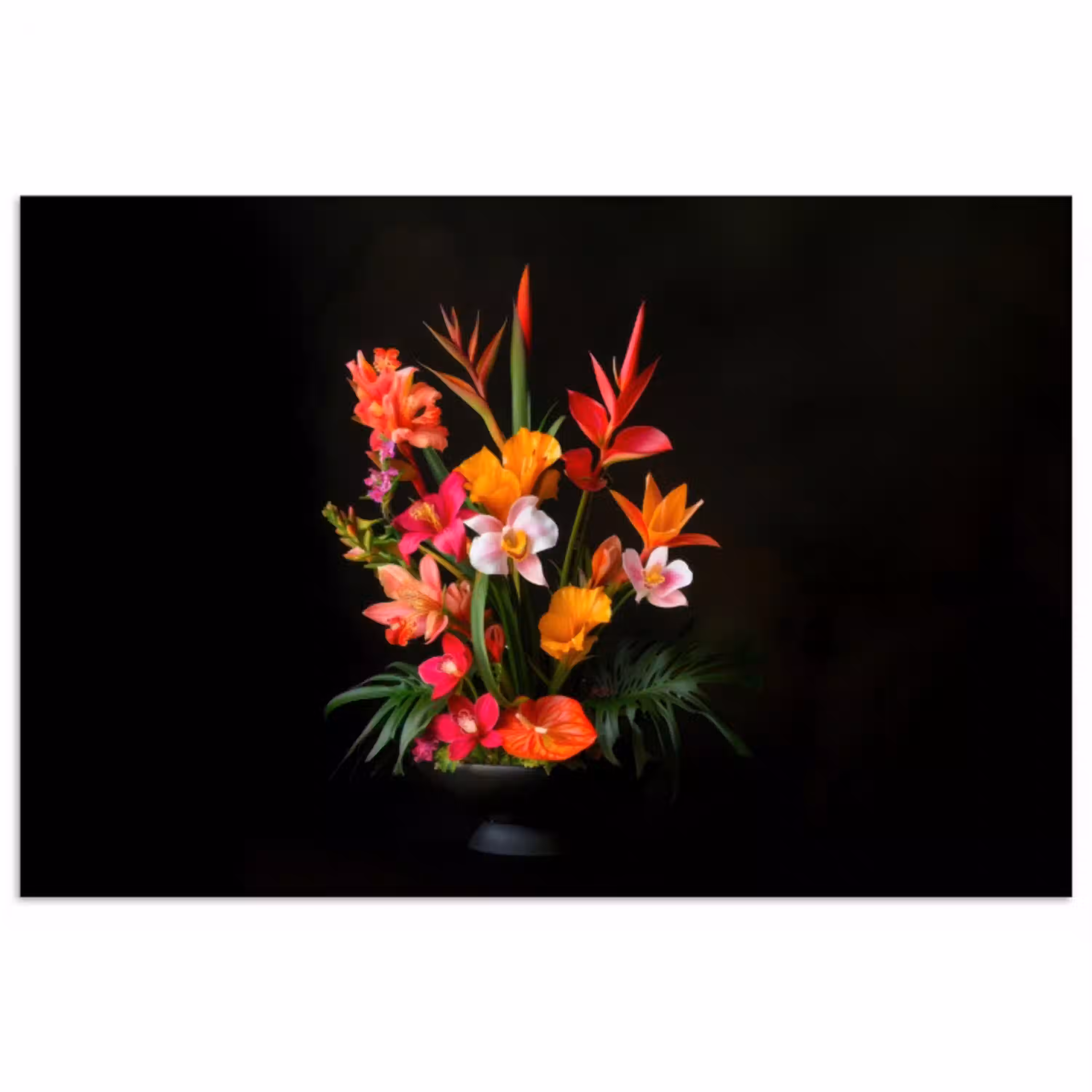 Boeket - Bloemen - Exotisch poster papier klein -3d
