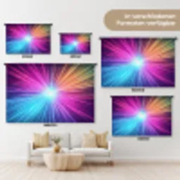 Abstract - Light - Burst - Modern - Colorful Wandkleed katoen klein -tsfeer8_DE